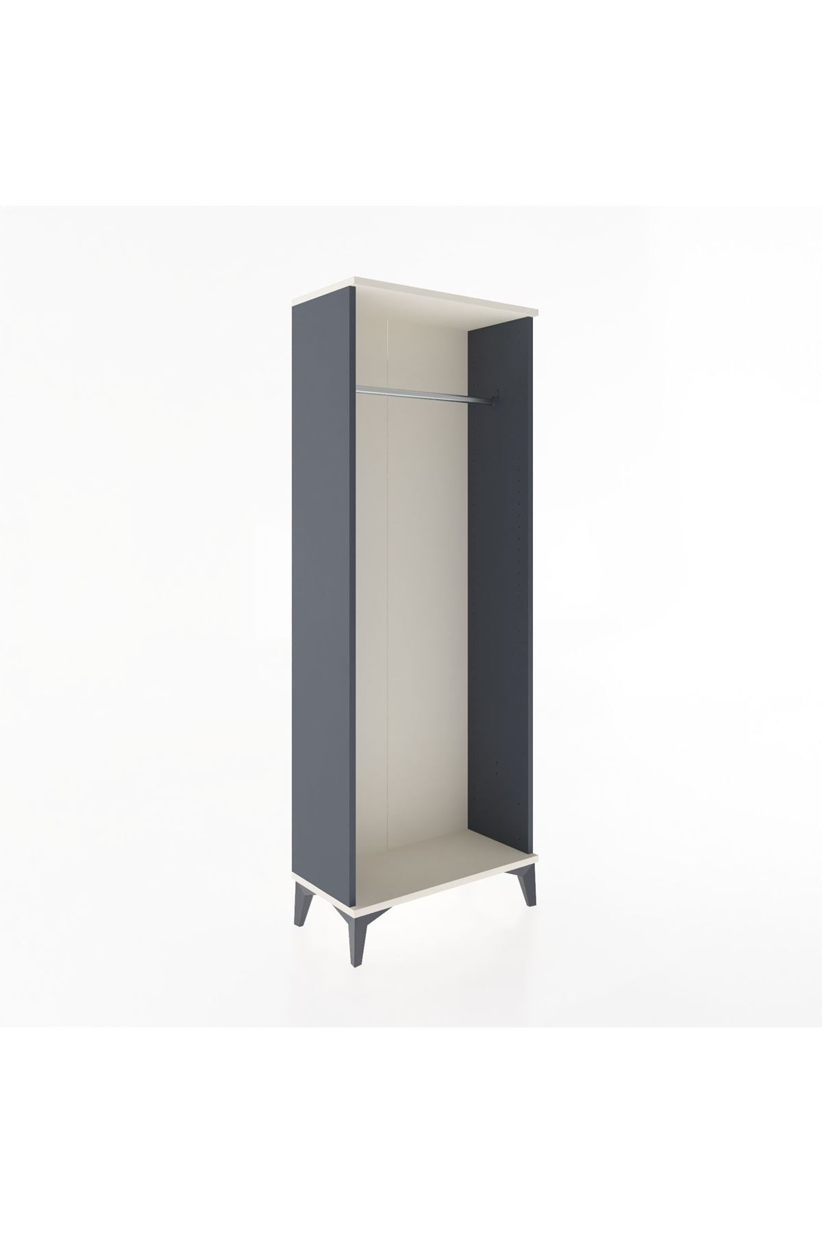 Arges Dolap Kapaklı Tek Askılı 60x30x163 Antrasit-Aytaşı