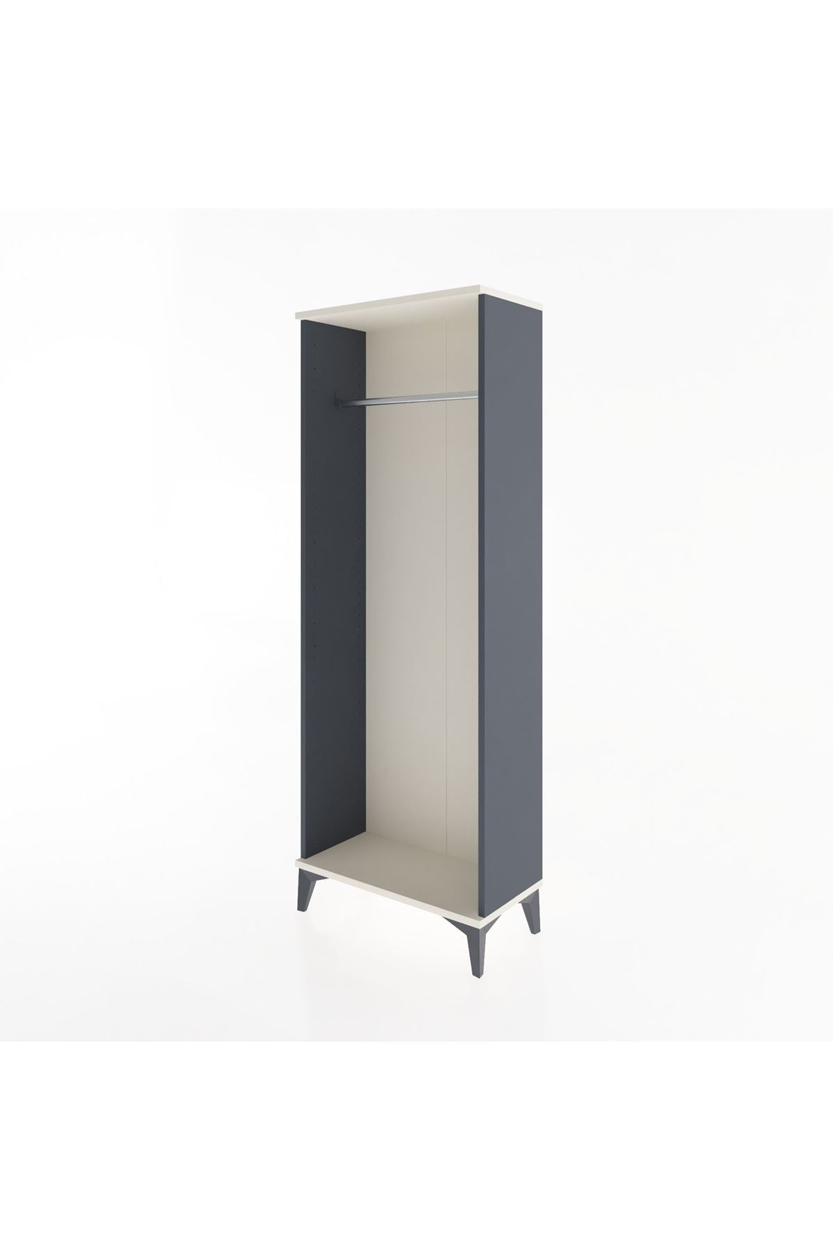 Arges Dolap Kapaklı Tek Askılı 60x30x163 Antrasit-Aytaşı