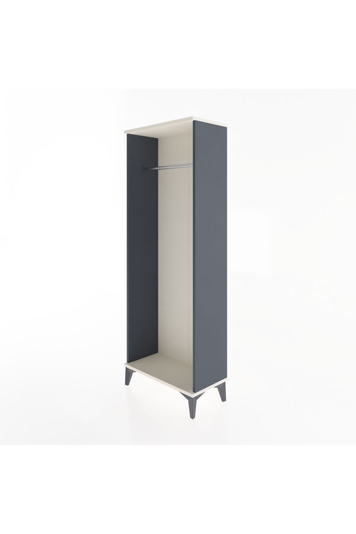 Arges Dolap Kapaklı Tek Askılı 60x30x163 Antrasit-Aytaşı