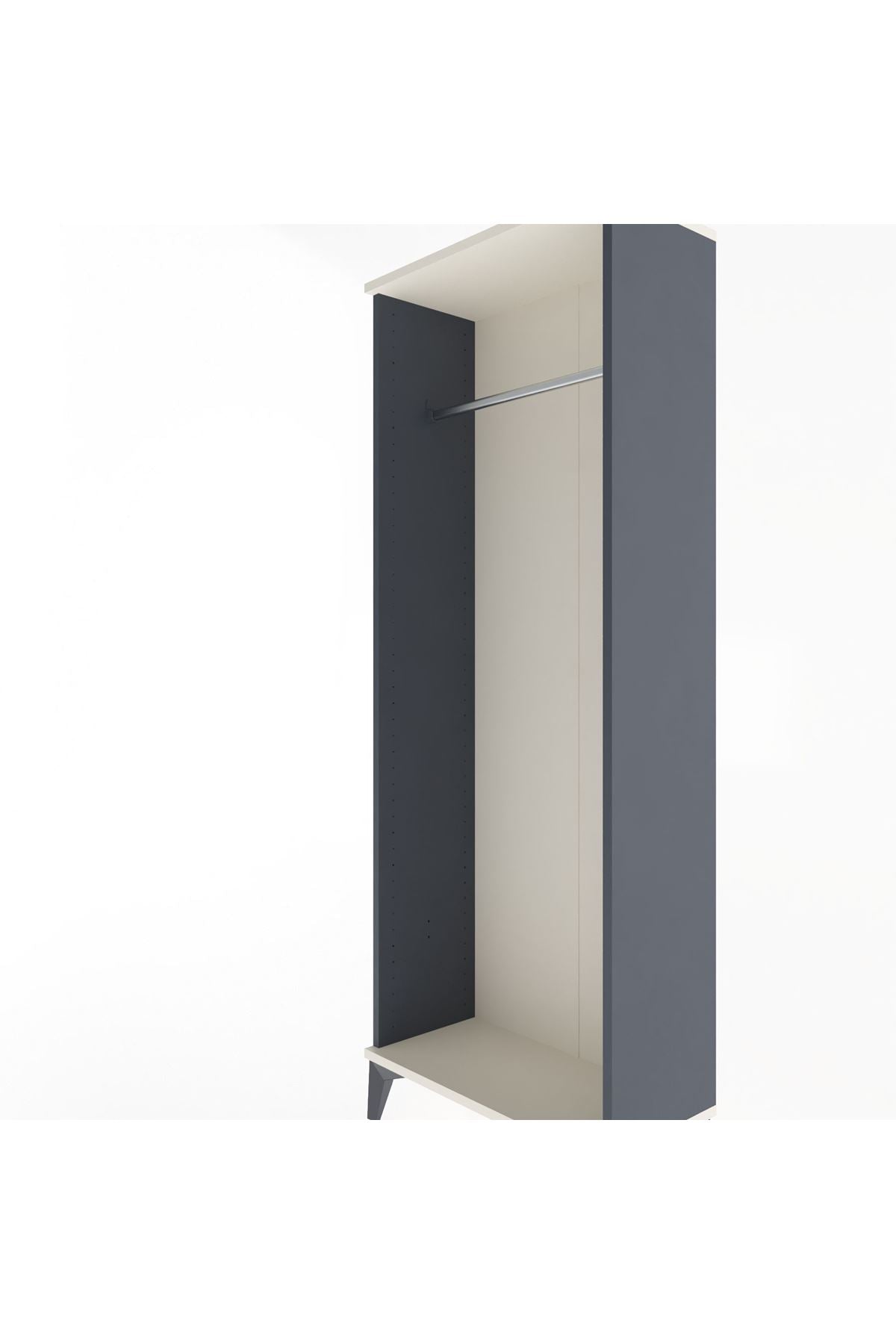 Arges Dolap Kapaklı Tek Askılı 60x30x163 Antrasit-Aytaşı