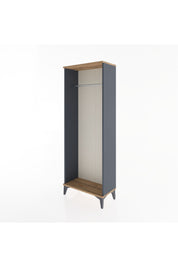 Arges Dolap Kapaklı Tek Askılı 60x30x163 Antrasit-Çam