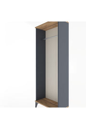 Arges Dolap Kapaklı Tek Askılı 60x30x163 Antrasit-Çam