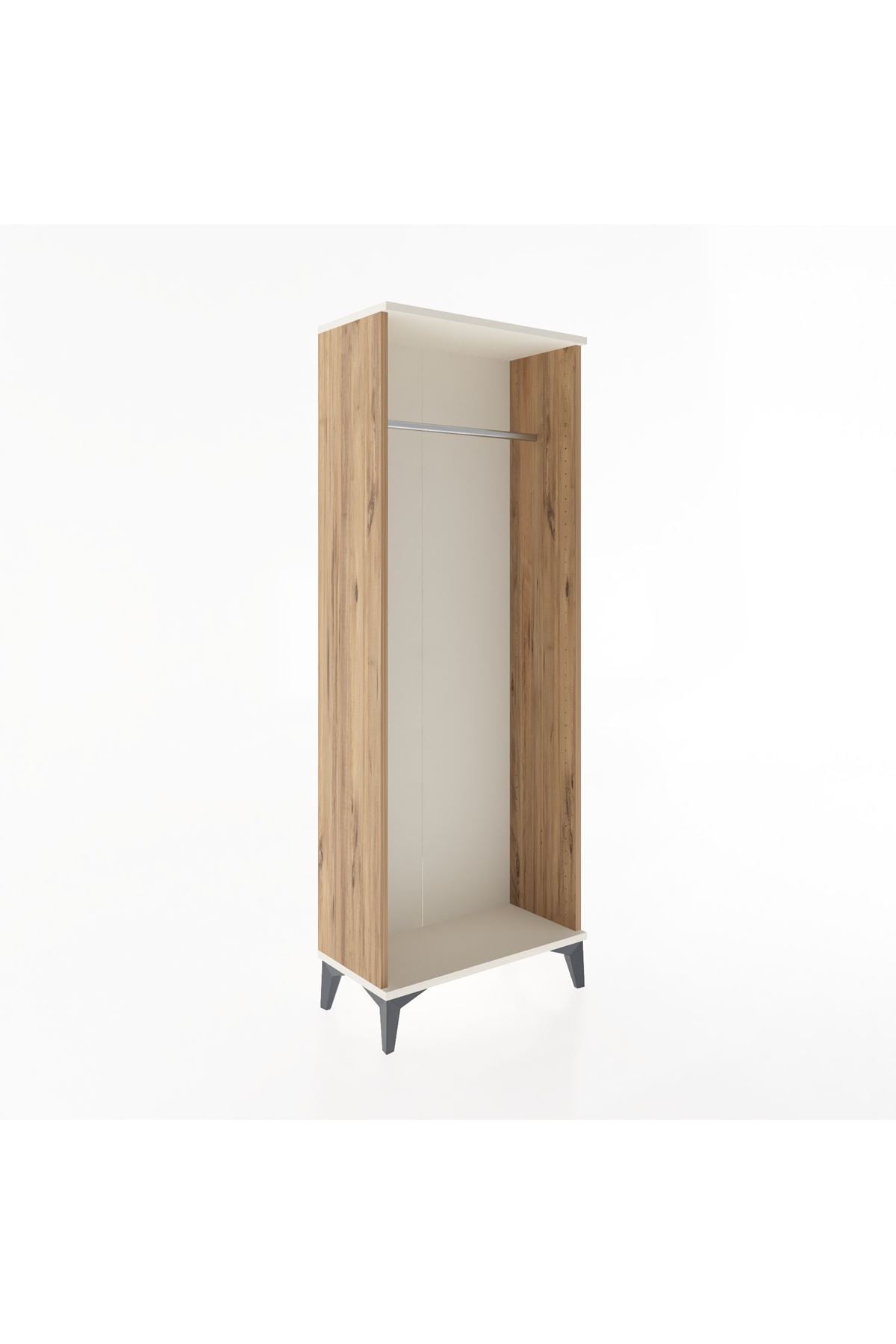 Arges Dolap Kapaklı Tek Askılı 60x30x163 Çam-Aytaşı