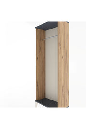 Arges Dolap Kapaklı Tek Askılı 60x30x163 Çam-Antrasit