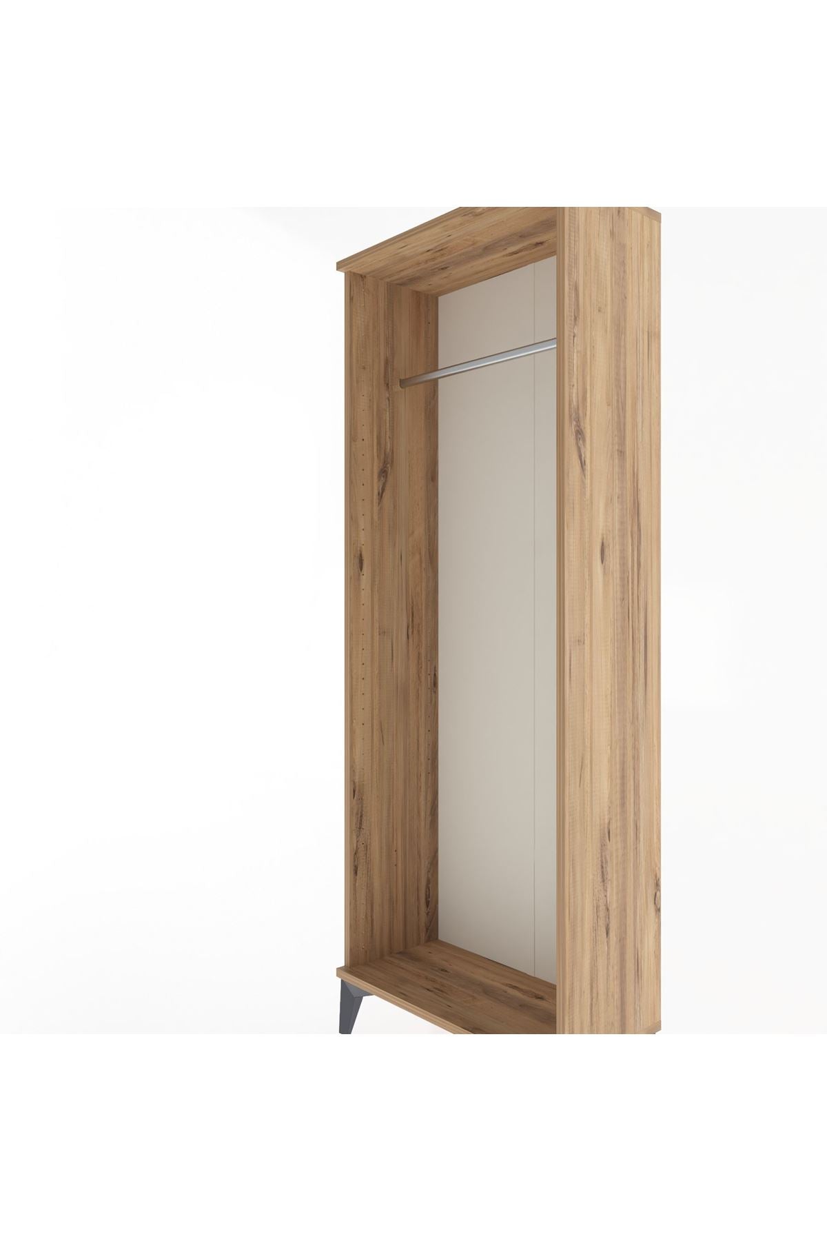 Arges Dolap Kapaklı Tek Askılı 60x30x163 Çam-Çam