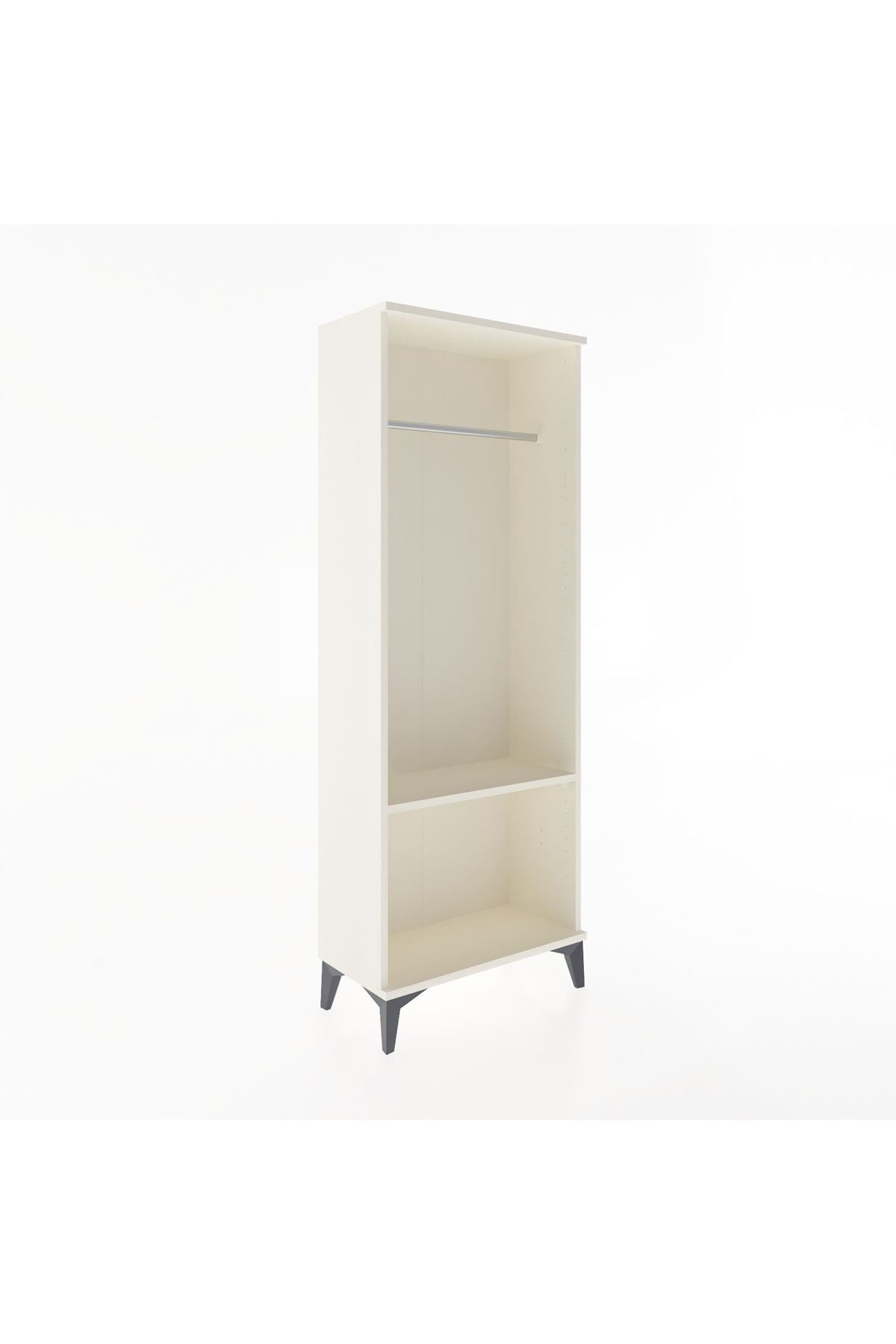 Arges Dolap Tek Raflı Kapaklı Tek Askılı 60x30x163 Aytaşı-Aytaşı
