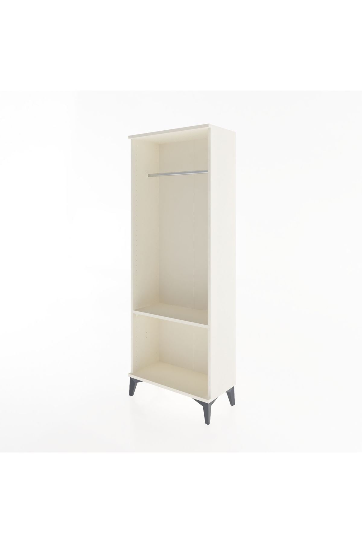 Arges Dolap Tek Raflı Kapaklı Tek Askılı 60x30x163 Aytaşı-Aytaşı