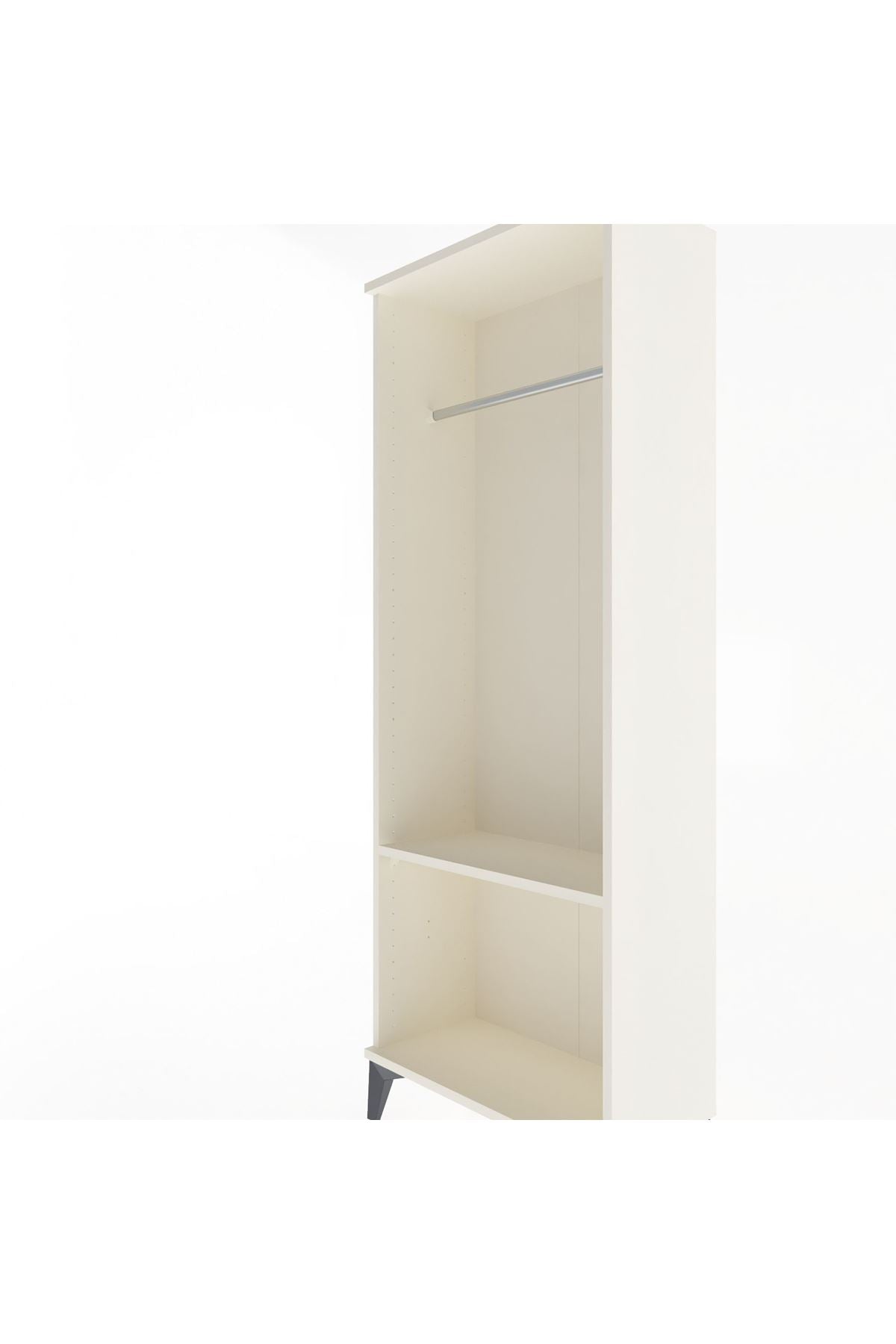 Arges Dolap Tek Raflı Kapaklı Tek Askılı 60x30x163 Aytaşı-Aytaşı