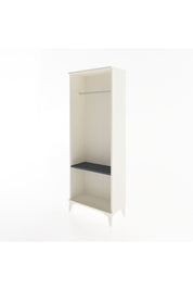 Arges Dolap Tek Raflı Kapaklı Tek Askılı 60x30x163 Aytaşı-Antrasit