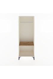 Arges Dolap Tek Raflı Kapaklı Tek Askılı 60x30x163 Aytaşı-Çam
