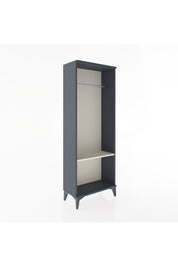 Arges Dolap Tek Raflı Kapaklı Tek Askılı 60x30x163 Antrasit-Aytaşı