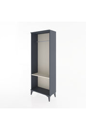 Arges Dolap Tek Raflı Kapaklı Tek Askılı 60x30x163 Antrasit-Aytaşı