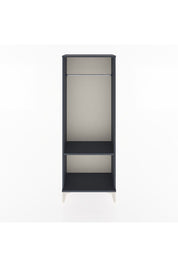 Arges Dolap Tek Raflı Kapaklı Tek Askılı 60x30x163 Antrasit-Antrasit