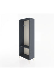 Arges Dolap Tek Raflı Kapaklı Tek Askılı 60x30x163 Antrasit-Antrasit