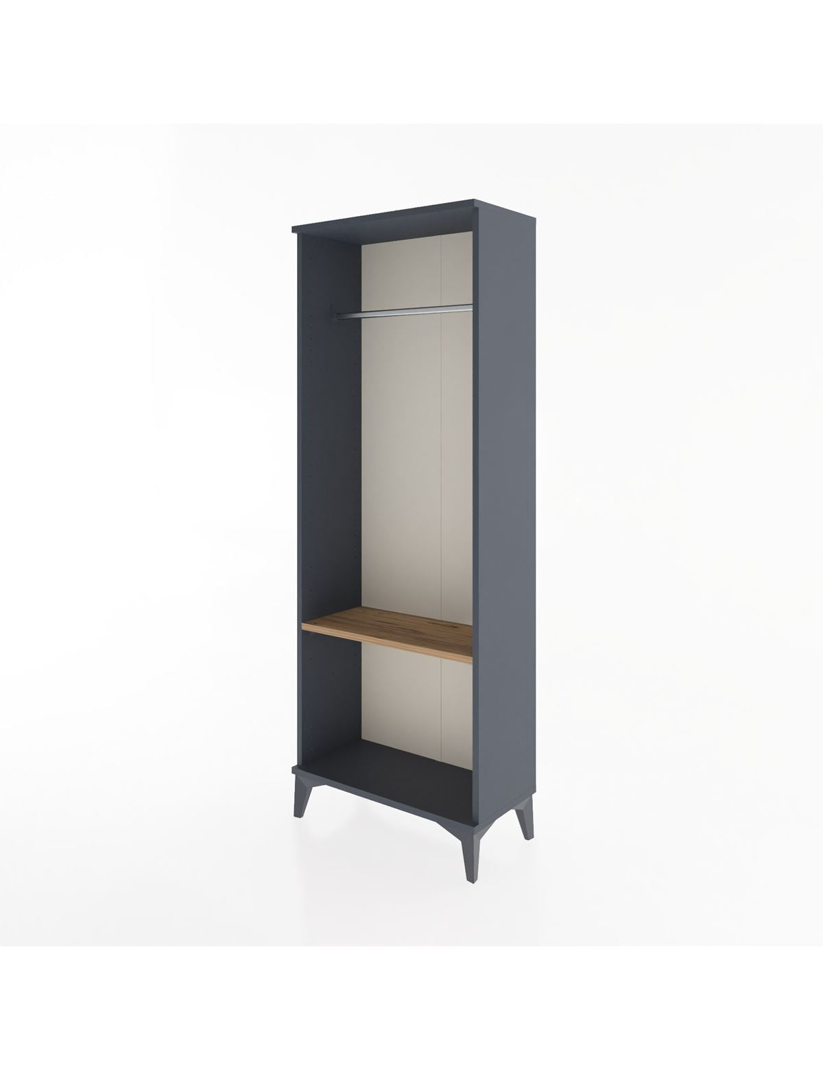Arges Dolap Tek Raflı Kapaklı Tek Askılı 60x30x163 - S20M142V6A