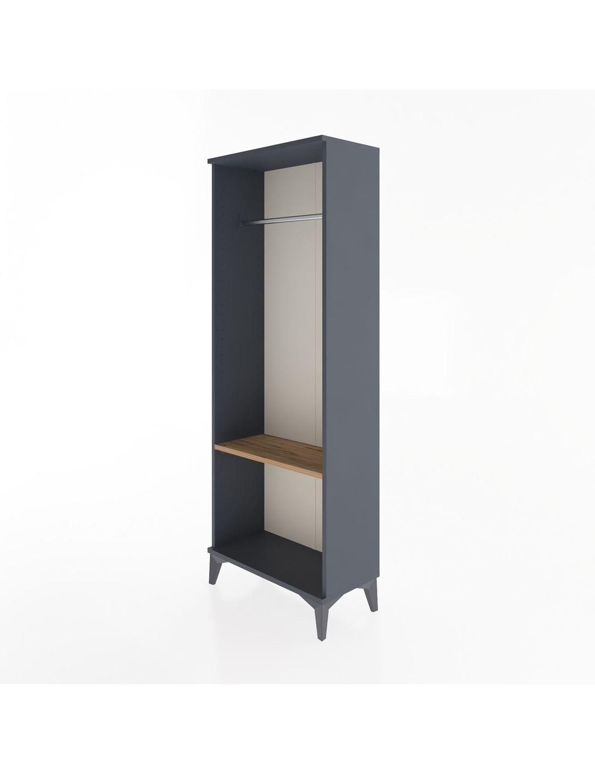 Arges Dolap Tek Raflı Kapaklı Tek Askılı 60x30x163 - S20M142V6A
