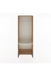 Arges Dolap Tek Raflı Kapaklı Tek Askılı 60x30x163 Çam-Aytaşı