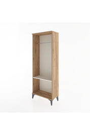 Arges Dolap Tek Raflı Kapaklı Tek Askılı 60x30x163 Çam-Aytaşı