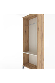 Arges Dolap Tek Raflı Kapaklı Tek Askılı 60x30x163 Çam-Aytaşı