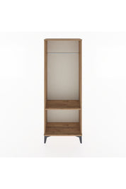 Arges Dolap Tek Raflı Kapaklı Tek Askılı 60x30x163 Çam-Çam