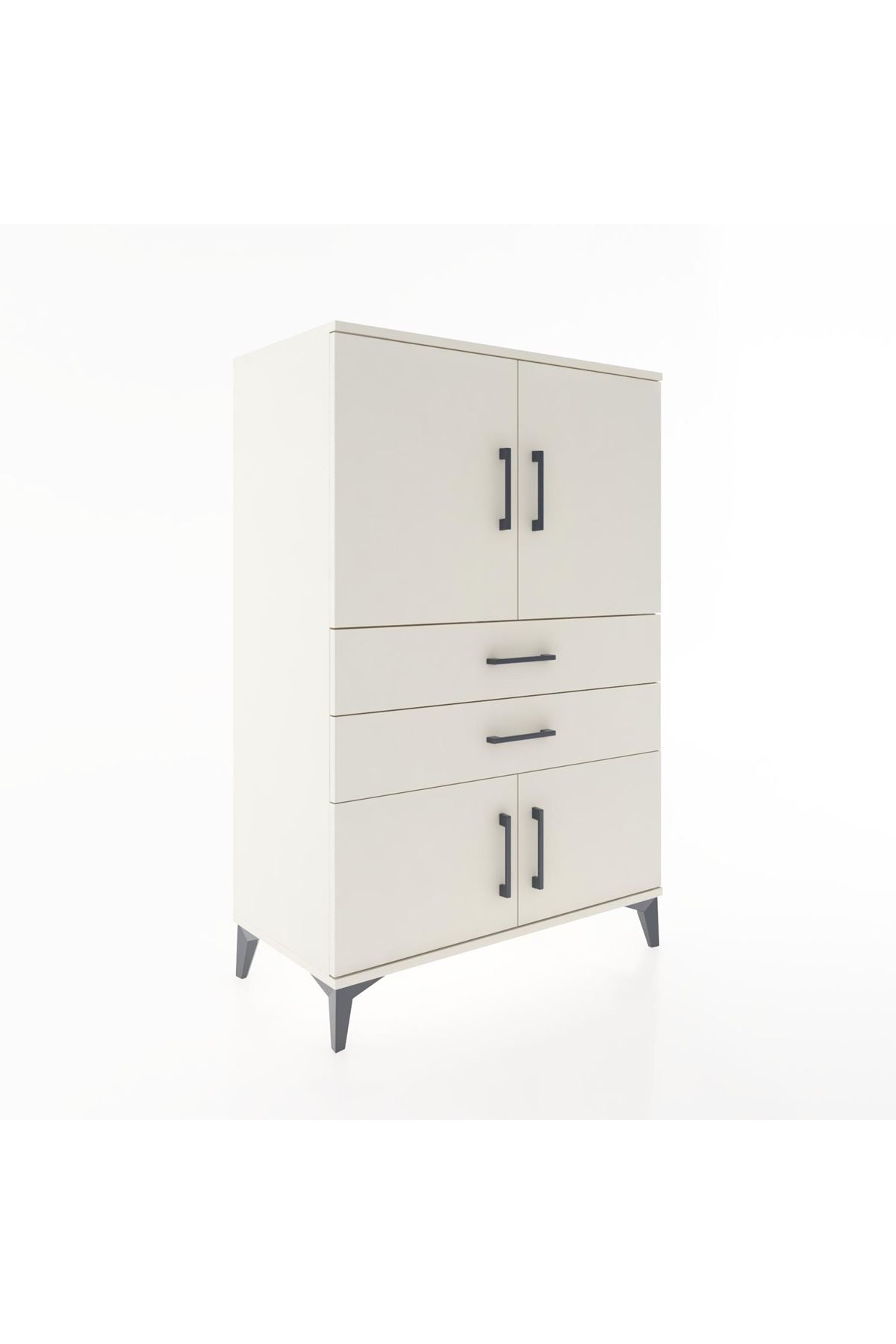 Hyperion Dolap 2 Raflı 2 Çekmeceli 4 Kapaklı 88x44x134 Aytaşı-Aytaşı