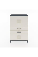 Hyperion Dolap 2 Raflı 2 Çekmeceli 4 Kapaklı 88x44x134