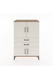 Hyperion Dolap 2 Raflı 2 Çekmeceli 4 Kapaklı 88x44x134 Çam-Aytaşı
