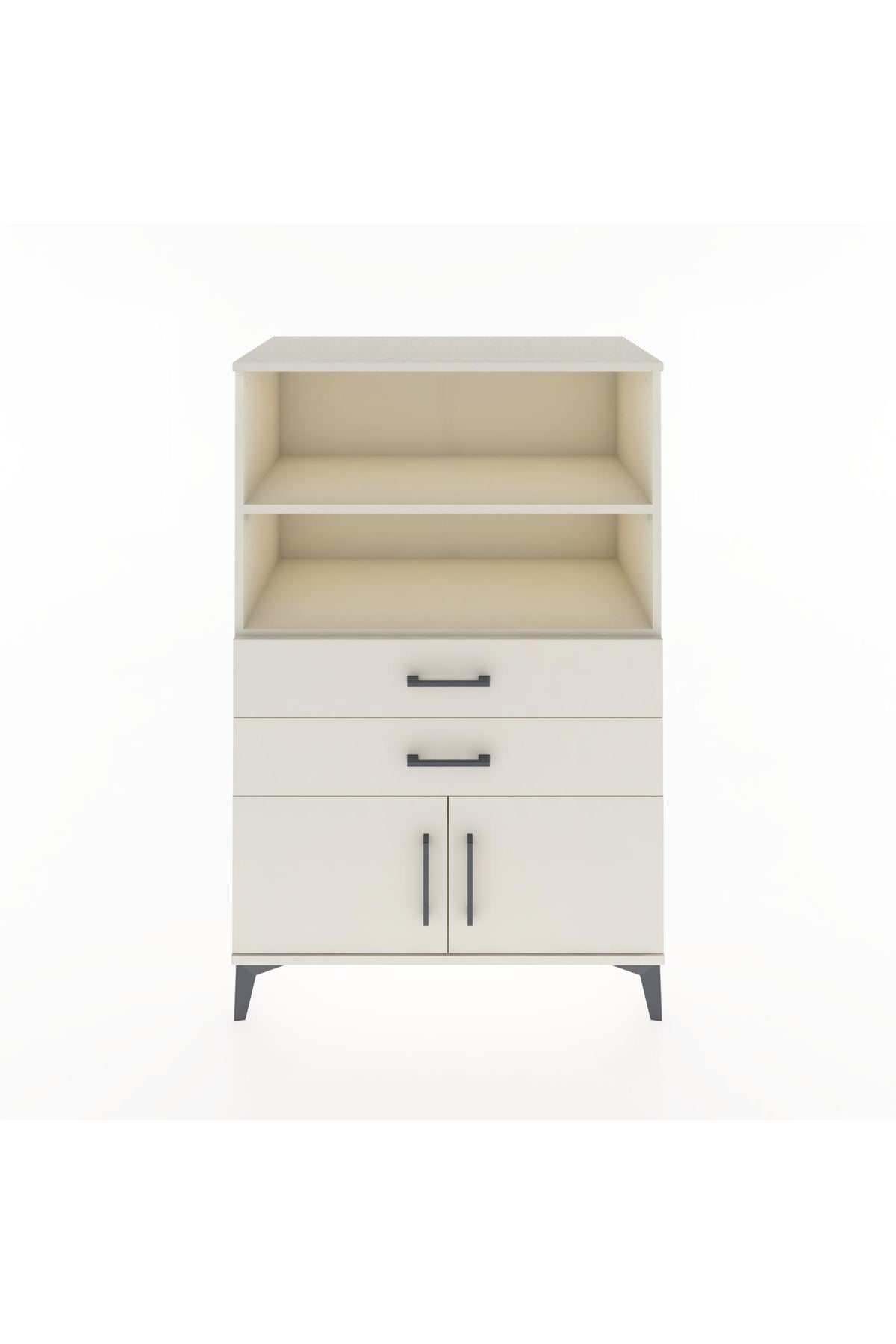 Hyperion Dolap 2 Raflı 2 Çekmeceli 2 Kapaklı 88x44x134 Aytaşı-Aytaşı