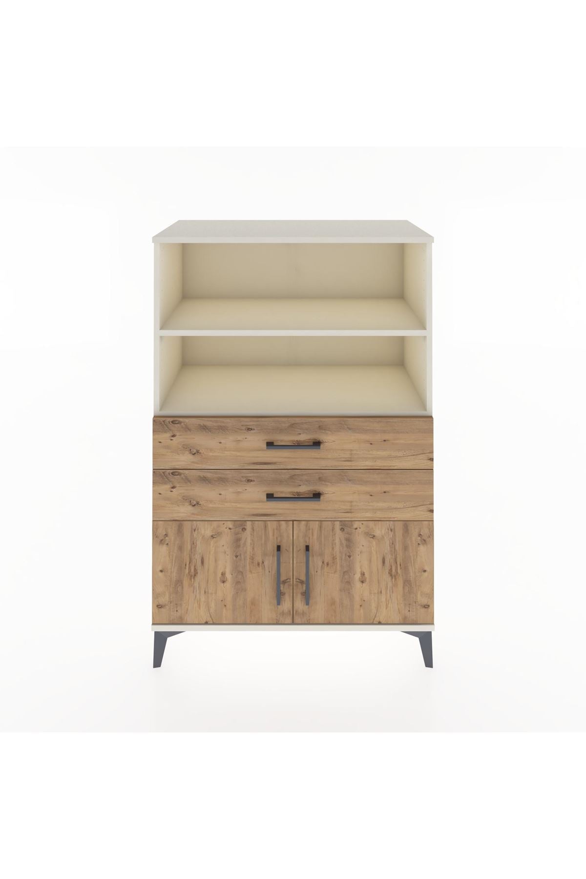Hyperion Dolap 2 Raflı 2 Çekmeceli 2 Kapaklı 88x44x134 Aytaşı-Çam