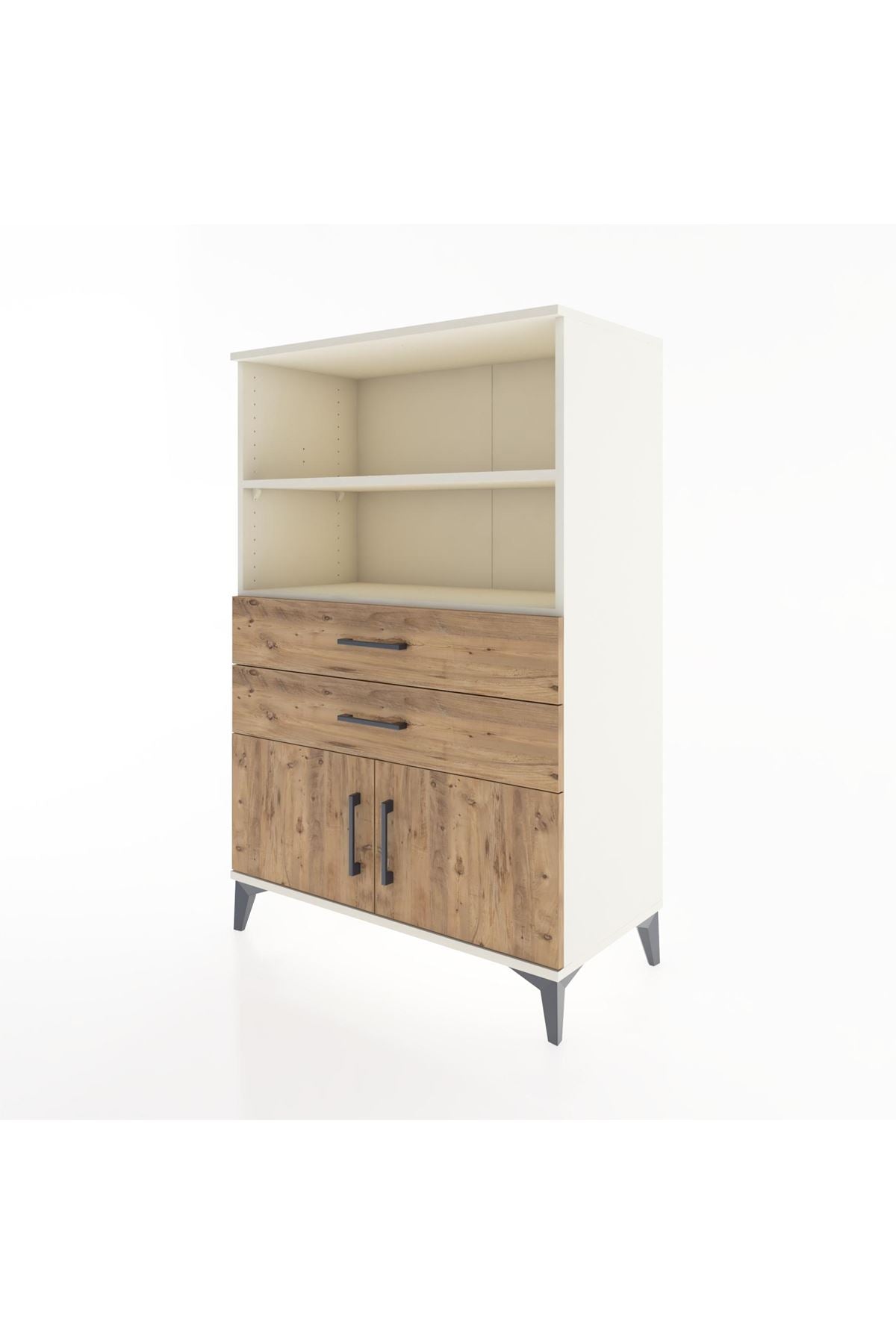 Hyperion Dolap 2 Raflı 2 Çekmeceli 2 Kapaklı 88x44x134 Aytaşı-Çam