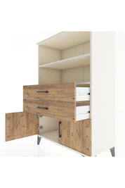 Hyperion Dolap 2 Raflı 2 Çekmeceli 2 Kapaklı 88x44x134 Aytaşı-Çam