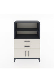 Hyperion Dolap 2 Raflı 2 Çekmeceli 2 Kapaklı 88x44x134 Antrasit-Aytaşı