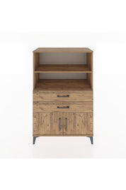 Hyperion Dolap 2 Raflı 2 Çekmeceli 2 Kapaklı 88x44x134 Çam-Çam
