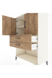 Hyperion Dolap 2 Raflı 2 Çekmeceli 2 Kapaklı 88x44x134 Aytaşı-Çam