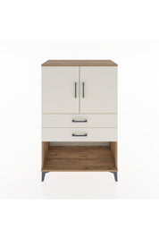 Hyperion Dolap 2 Raflı 2 Çekmeceli 2 Kapaklı 88x44x134 Çam-Aytaşı