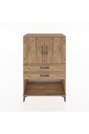 Hyperion Dolap 2 Raflı 2 Çekmeceli 2 Kapaklı 88x44x134 Çam-Çam