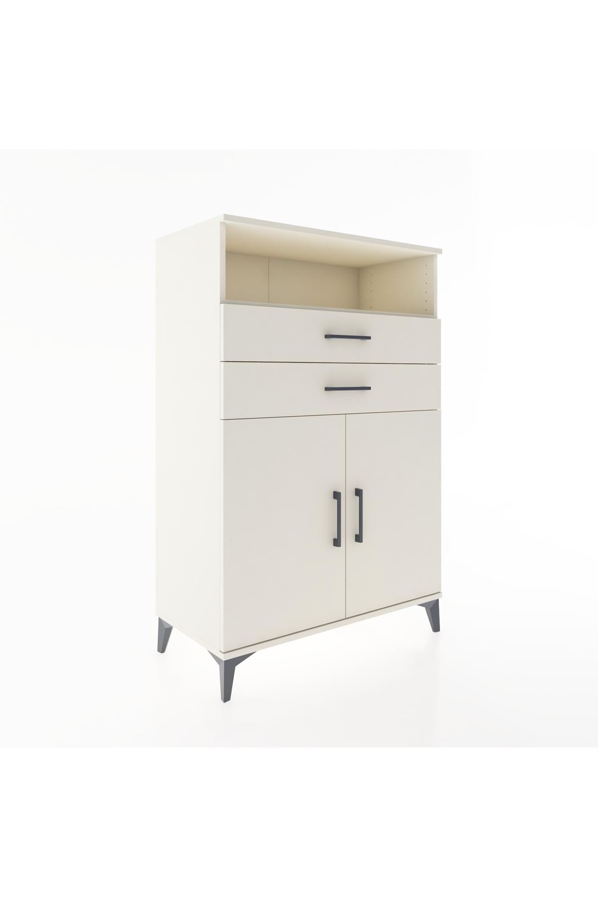 Hyperion Dolap 2 Raflı 2 Çekmeceli 2 Kapaklı 88x44x134 Aytaşı-Aytaşı