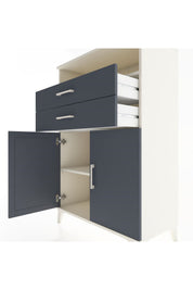 Hyperion Dolap 2 Raflı 2 Çekmeceli 2 Kapaklı 88x44x134 Aytaşı-Antrasit