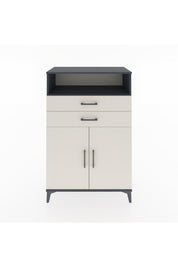 Hyperion Dolap 2 Raflı 2 Çekmeceli 2 Kapaklı 88x44x134 Antrasit-Aytaşı