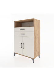 Hyperion Dolap 2 Raflı 2 Çekmeceli 2 Kapaklı 88x44x134 Çam-Aytaşı