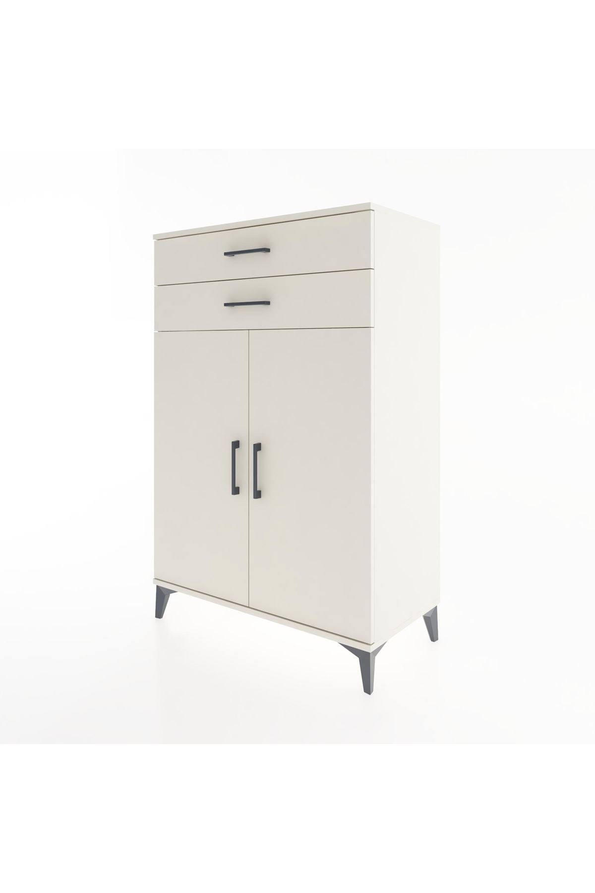 Hyperion Dolap 2 Raflı 2 Çekmeceli 2 Kapaklı 88x44x134 Aytaşı-Aytaşı