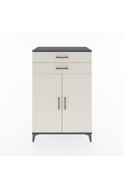 Hyperion Dolap 2 Raflı 2 Çekmeceli 2 Kapaklı 88x44x134 Antrasit-Aytaşı
