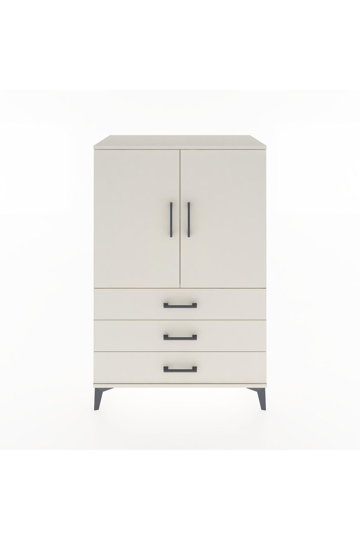 Hyperion Dolap 2 Raflı 3 Çekmeceli 2 Kapaklı 88x44x134 Aytaşı-Aytaşı