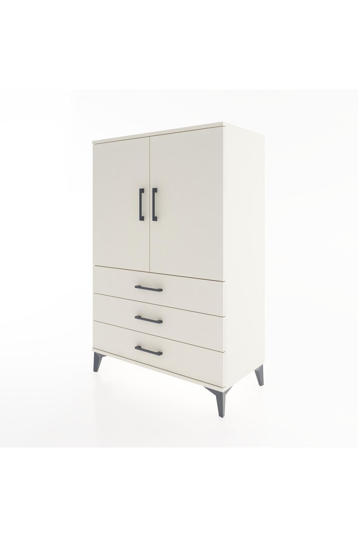 Hyperion Dolap 2 Raflı 3 Çekmeceli 2 Kapaklı 88x44x134 Aytaşı-Aytaşı