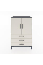 Hyperion Dolap 2 Raflı 3 Çekmeceli 2 Kapaklı 88x44x134 Antrasit-Aytaşı