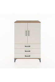 Hyperion Dolap 2 Raflı 3 Çekmeceli 2 Kapaklı 88x44x134 Çam-Aytaşı