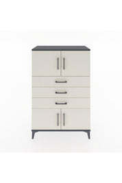 Hyperion Dolap Tek Raflı 3 Çekmeceli 4 Kapaklı 88x44x134 - S51M098V4B