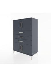 Hyperion Dolap Tek Raflı 3 Çekmeceli 4 Kapaklı 88x44x134 - S51M098V5B