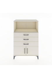 Hyperion Dolap Tek Raflı 3 Çekmeceli 2 Kapaklı 88x44x134 - S51M099V1B