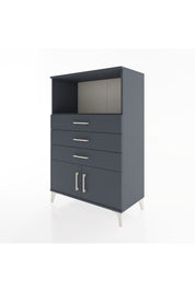 Hyperion Dolap Tek Raflı 3 Çekmeceli 2 Kapaklı 88x44x134 - S51M099V5B